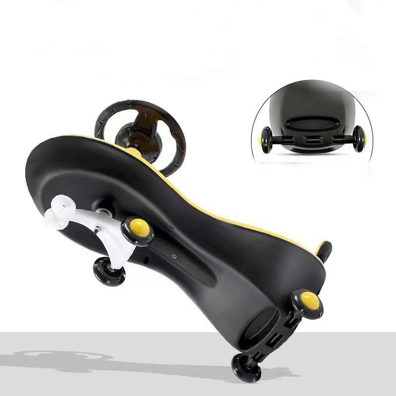 Xe lắc chòi chân in hình quả táo có đèn nhạc phát sáng xung quanh cho bé từ 1 đến  8 tuổi