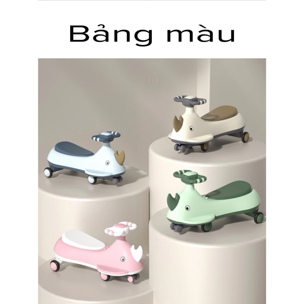 Xe lắc cho bé - Xe lắc kiêm xe chòi cho bé từ 1-5 tuổi - Tải trọng 80kg