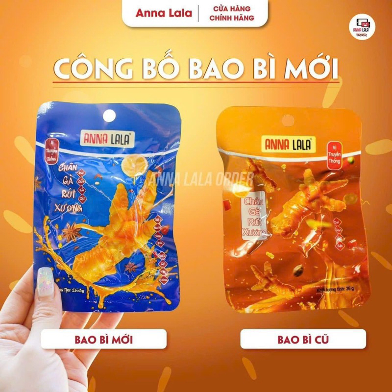 Combo 20 cái chân gà rút xương annalala siêu ngon tặng 2 cái cung đinh