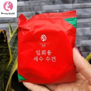 Khăn tắm néndu lịch coton dùng 1 lần khăn đa năng thấm nước tốt