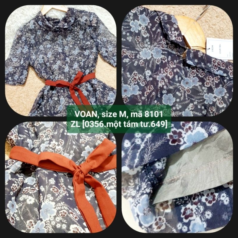 Đầm/Váy voan 2 lớp, 2hand/used, độ mới cao, 8101