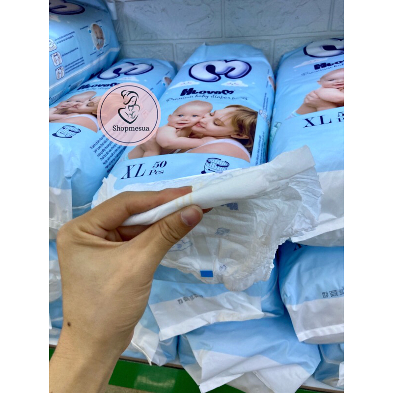 Tã quần HloveM đủ size M, L, XL, XXL 50 miếng/bịch