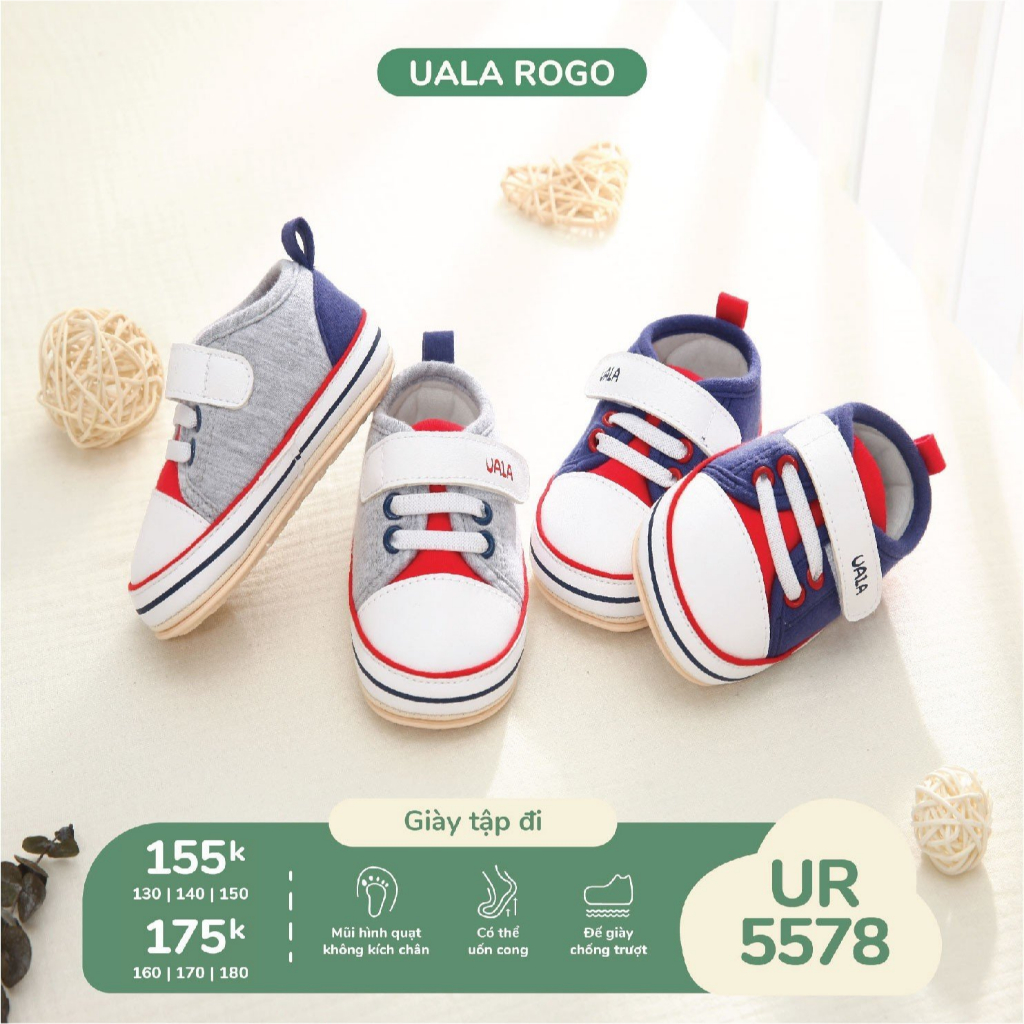 Giày tập đi Uala phối màu mẫu mới cho bé trai UR 5578 5595 5599