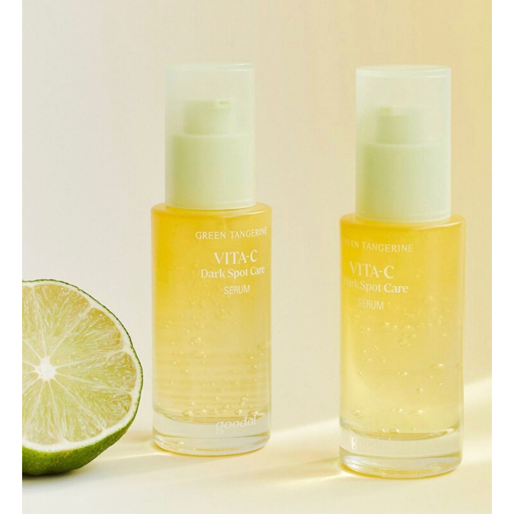 Tinh chất Vitamin C dưỡng trắng mờ thâm nám Goodal Green Tangerine Vita C Dark Spot