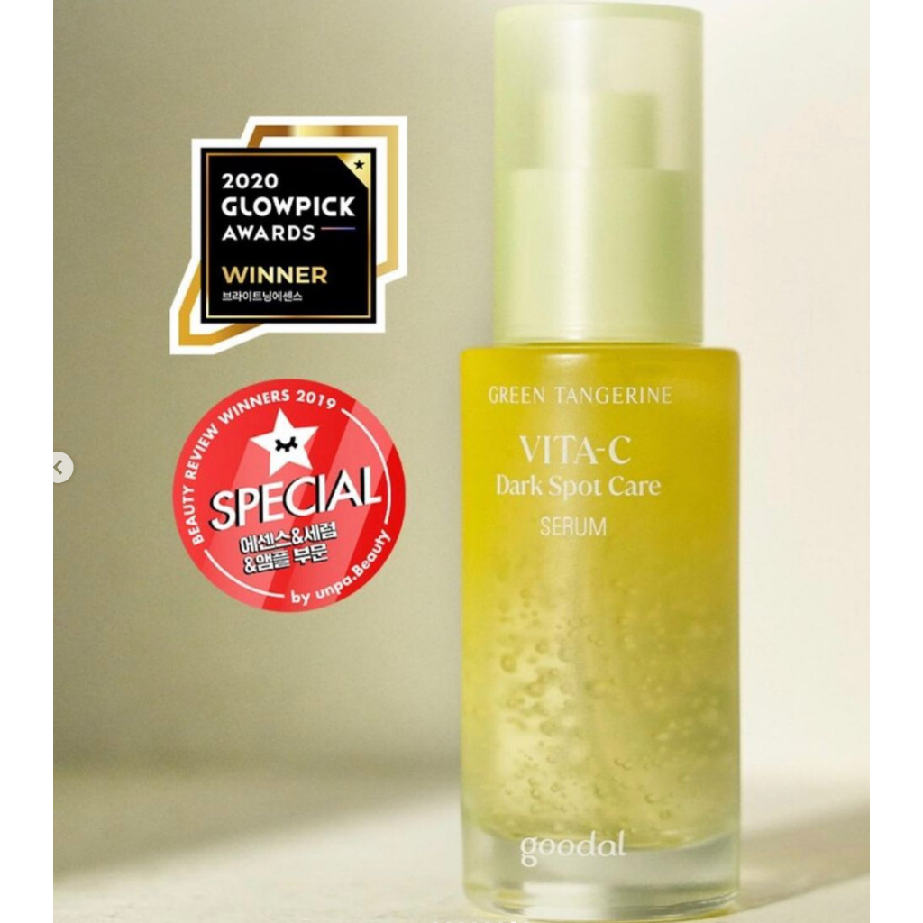 Tinh chất Vitamin C dưỡng trắng mờ thâm nám Goodal Green Tangerine Vita C Dark Spot