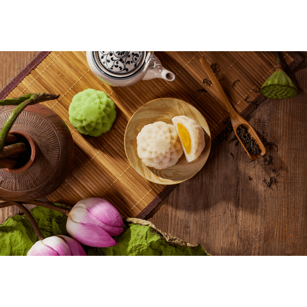 HỘP BÁNH TRUNG THU SET 4 BÁNH 150 - MẪU 2023  tặng kèm hộp và dao cắt bánh