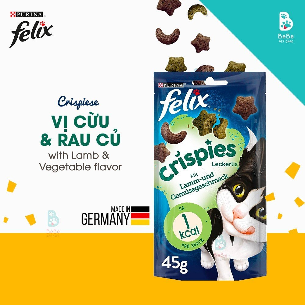 Bánh Thưởng PURINA Felix Knabber 45-60-180Gr Nhiều Vị Cho Mèo - Hàng Nhập Khẩu Đức