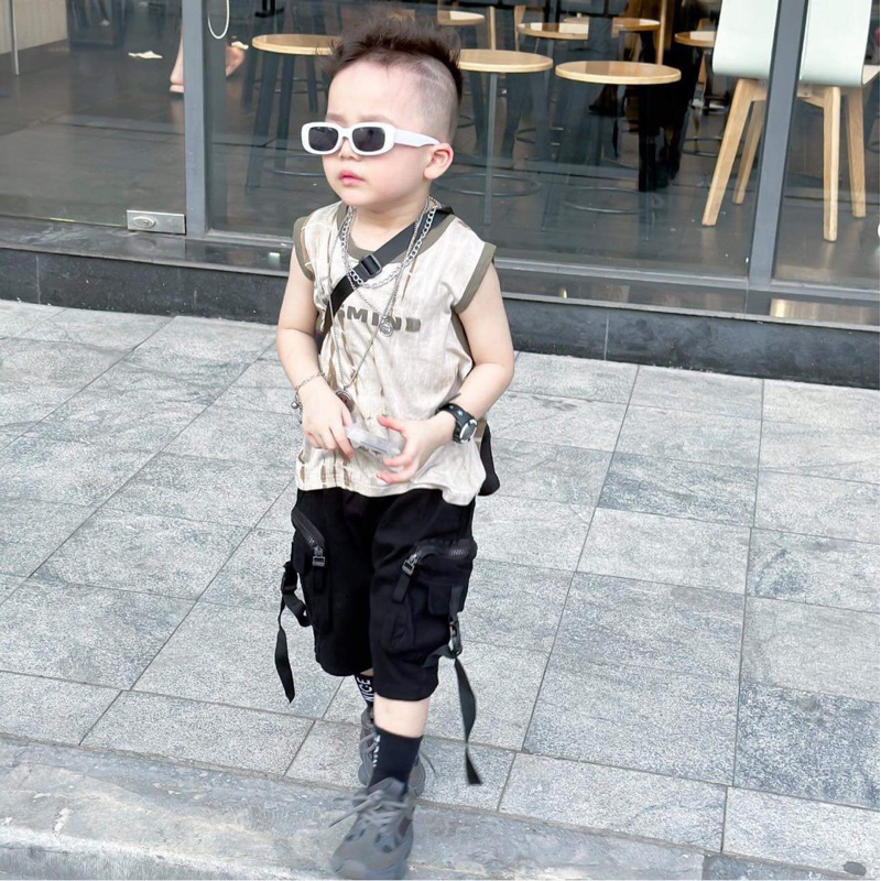 Quần ngố hiphop bé trai , bé mặc bao phong cách ,dành cho bé 10-32kg