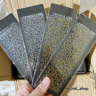Sticker viền nổi sao hoa lá decor toploader/ mitmit_shop