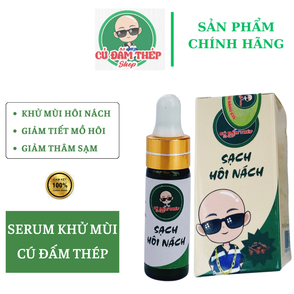 (Hộp 2 Lọ)Serum Hôi Nách Cú Đấm Thép Shop Tác Dụng Triệt Hôi Nách,Hôi Chân,Mồ Hôi Tay Chân,HIệu Qủa Ngay Sau Khi Sử Dụng