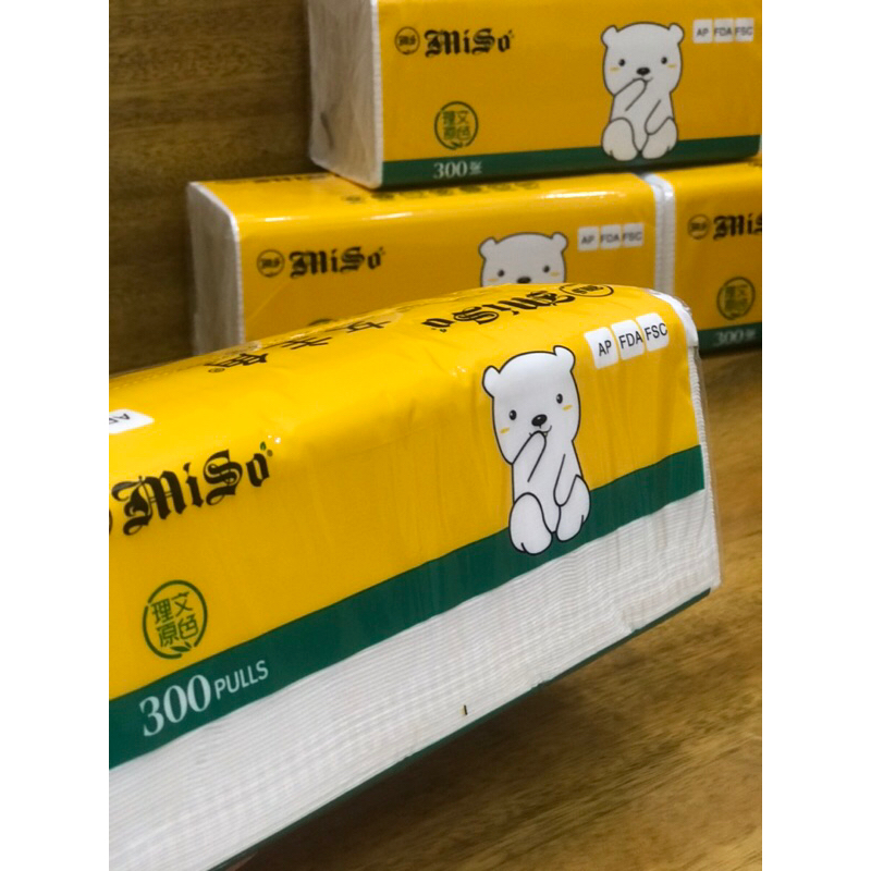 Giấy ăn Miso gấu 300 tờ