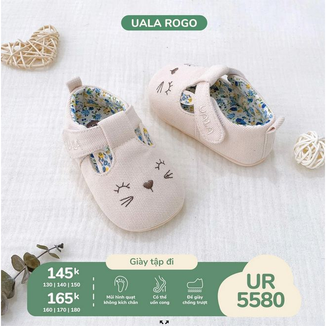 Giày tập đi Uala mắt mèo cho bé gái UR 5580 5593 5594 5600