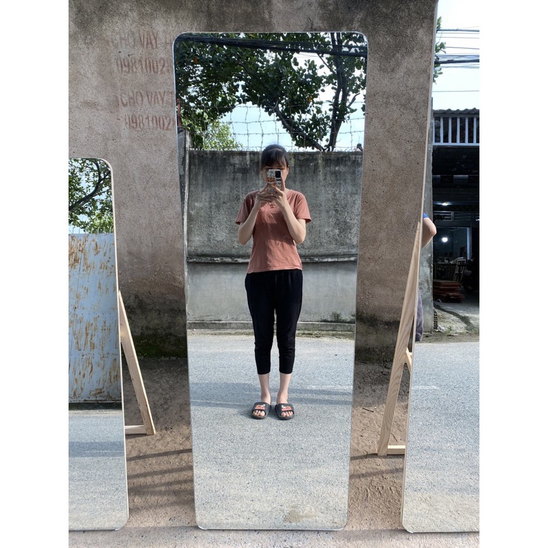 Gương Soi Toàn Thân Tràn Viền PIOLLEX Hình Chữ Nhật Bo Góc Nịnh Dáng