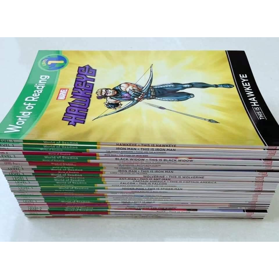 Sách- Marvel World of Reading trọn bộ 31 quyển kèm mp3