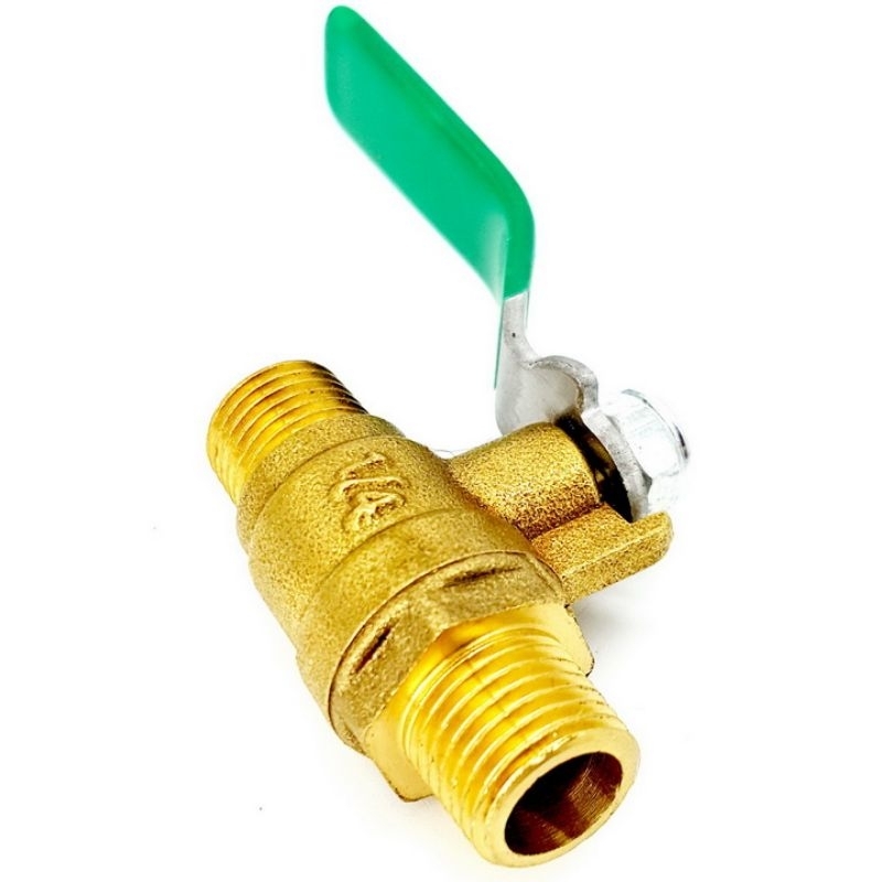 VAN BI , VAN GẠT MÁY NÉN KHÍ 2 ĐẦU REN NGOÀI 13MM