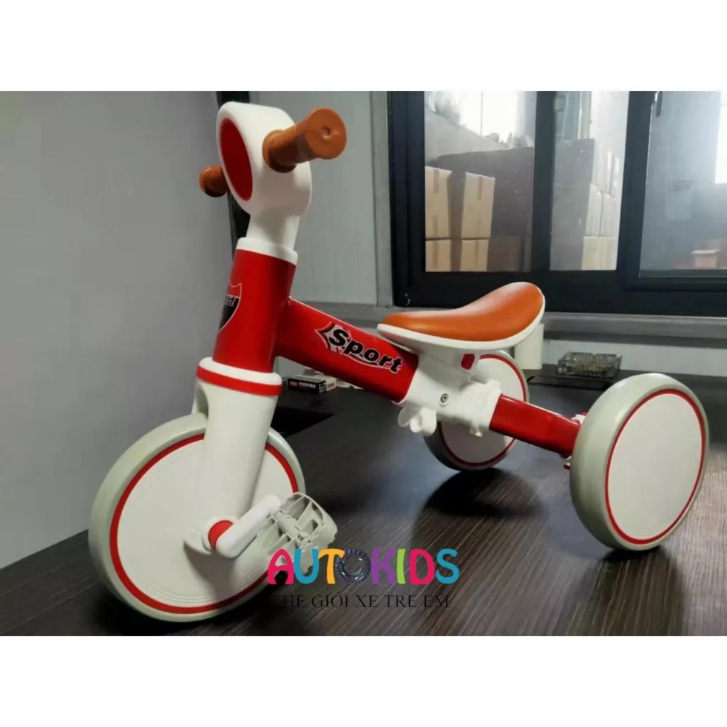 Xe chòi chân - 3 bánh - thăng bằng AS-006 (Hàng cao cấp, xuất Châu Âu M250),Xe Thăng bằng cho Bé 3in1 Hàng Có Tem Có Bàn
