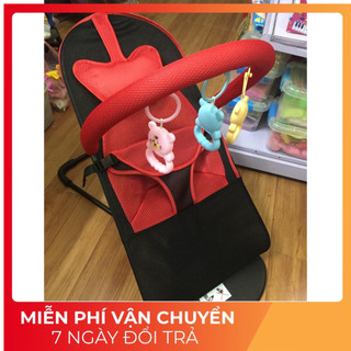 Ghế nhún có thú treo có gối đầu cho bé hàng loại 1