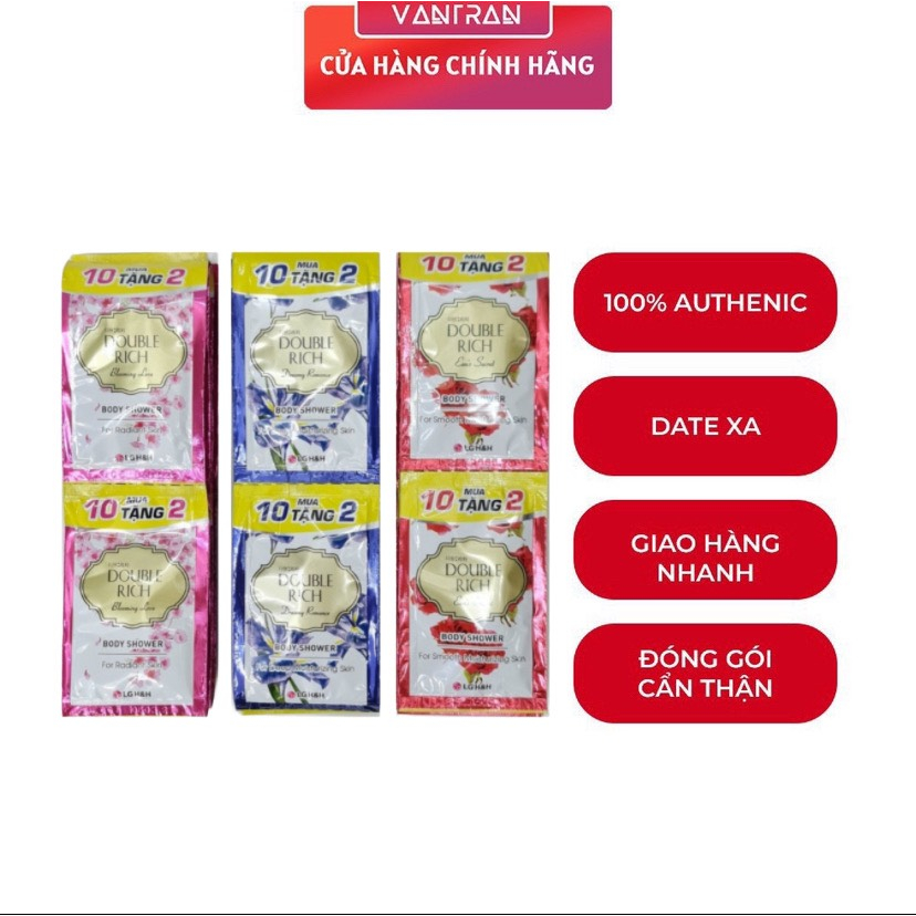 1 Dây Sữa tắm Double Rich (10 +2 gói) 7g