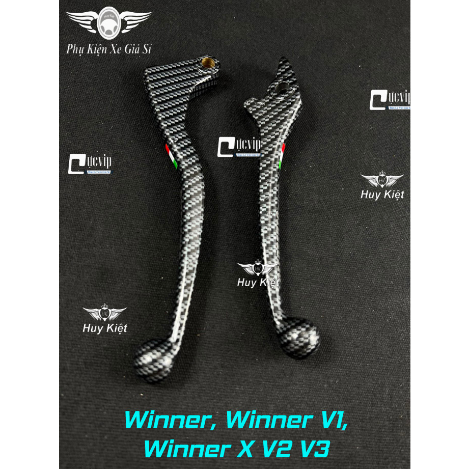 Cặp Tay Thắng Carbon Mod Chữ Rccossrto Gắn Vario,Click,AB,Vision,SH,Ex,Win,Raider Fi,Satria,PS,Dylan 6238