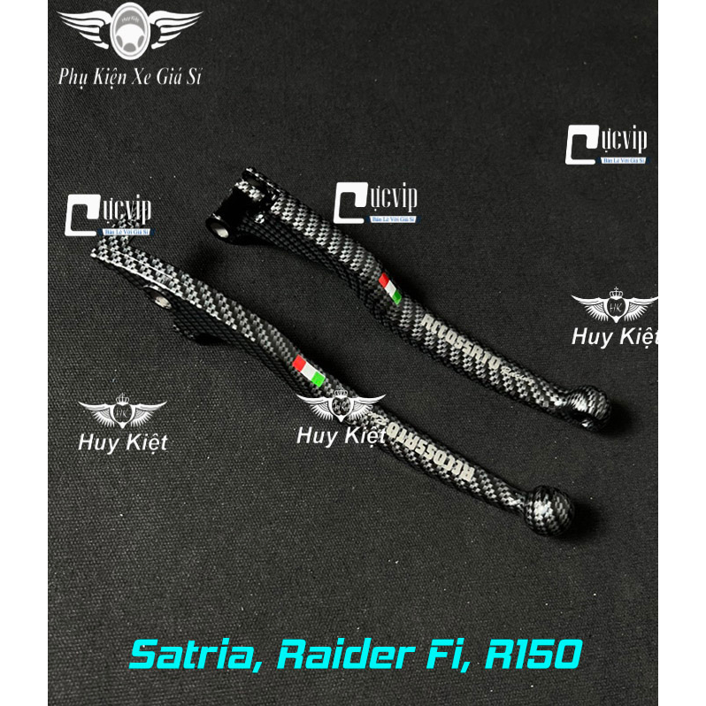 Cặp Tay Thắng Carbon Mod Chữ Rccossrto Gắn Vario,Click,AB,Vision,SH,Ex,Win,Raider Fi,Satria,PS,Dylan 6238