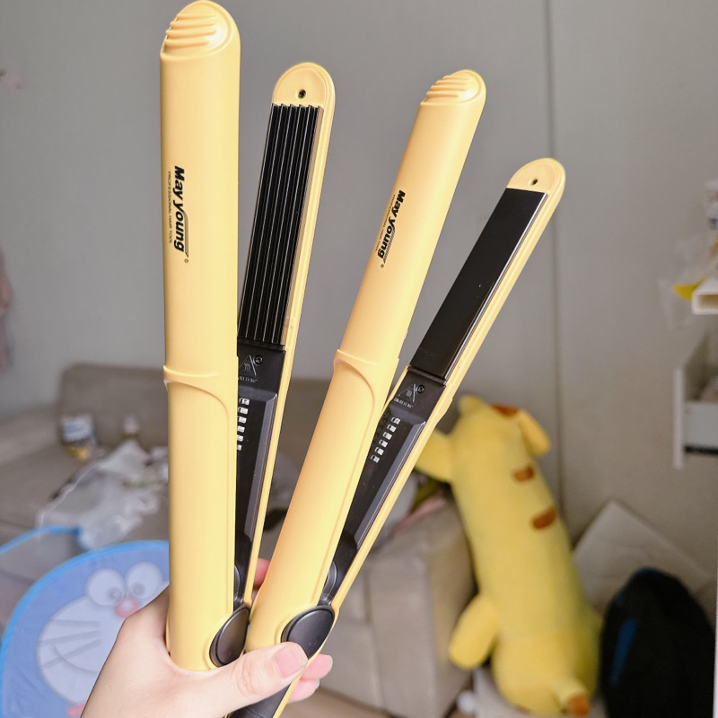 Máy dập xù vàng, máy duỗi tóc là vàng May Young chính hãng bản nhỏ