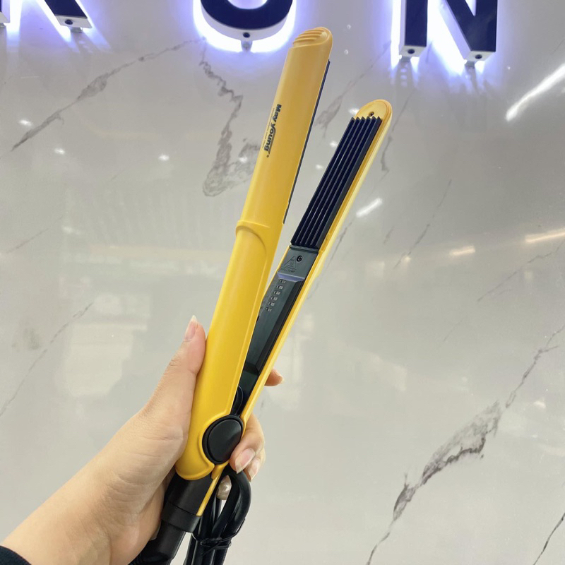 Máy dập xù vàng, máy duỗi tóc là vàng May Young chính hãng bản nhỏ