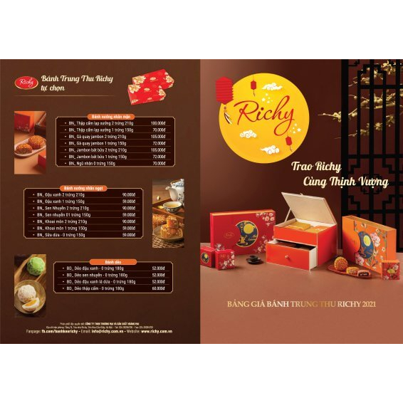 HỘP BÁNH TRUNG THU SET 4 BÁNH 150 - MẪU 2023  tặng kèm hộp và dao cắt bánh