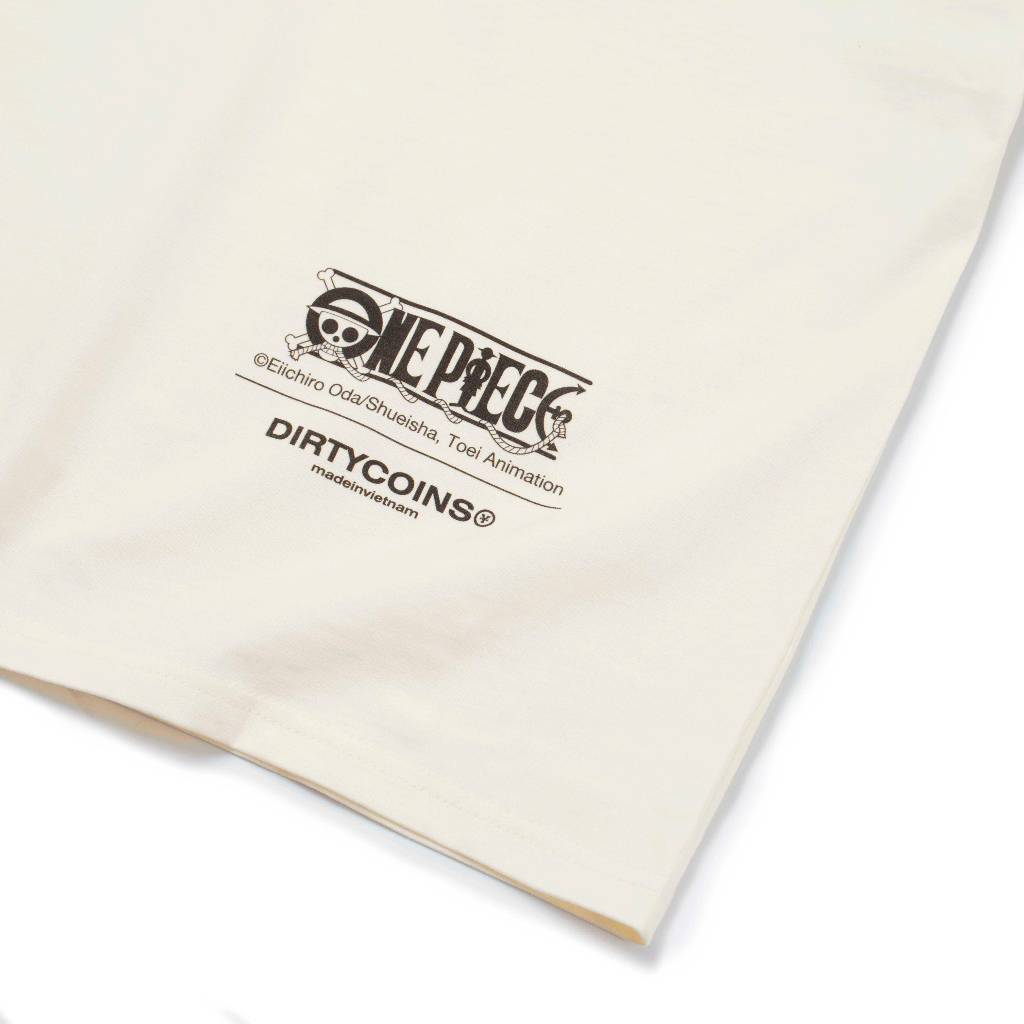 Áo Thun DirtyCoins x OnePiece Luffy T-shirt - Cream