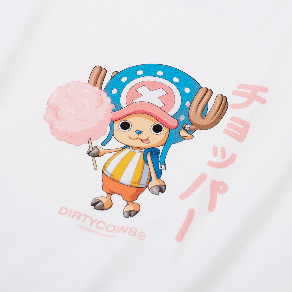 Áo Thun DirtyCoins x OnePiece Chopper T-shirt - White