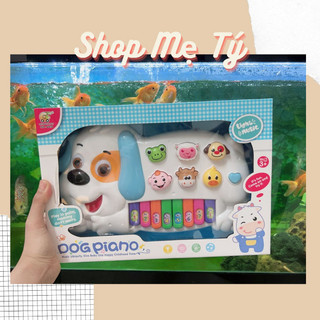 Đồ chơi đàn phát nhạc hình thú vui nhộn hình chú chó dễ thương, mô phỏng tiếng động vật, hàng dày đẹp, đàn piano cho bé