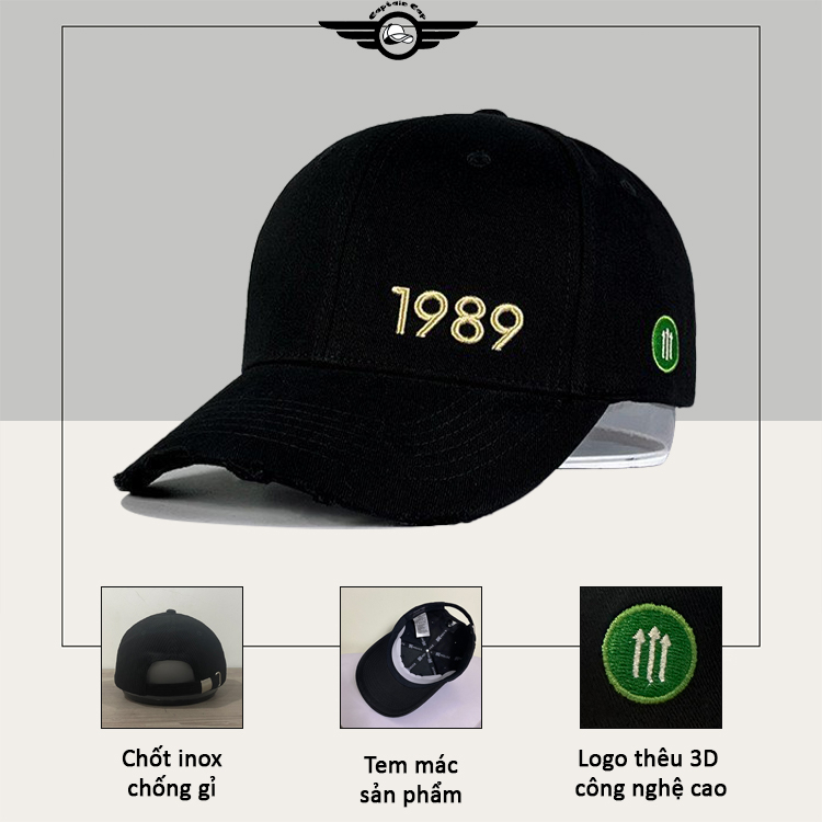 Mũ lưỡi trai Năm sinh logo phong thủy theo từng năm 1980 - 2005 cá tính, năng động, trẻ trung