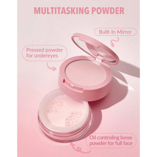 Phấn phủ kiềm dầu Sheglam Bubblegum, phấn phủ bột và phấn nén