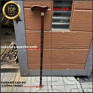 Gậy Gỗ Batoong Chống Cho Người Già - gậy hỗ trợ đi lại cho người lớn tuổi - Gỗ sơn mài
