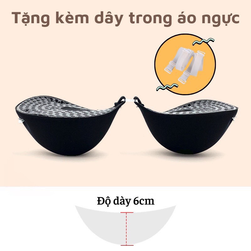 Áo Dán Nâng Ngực Đệm Dày 6cm Cài Trước Tạo Khe Siêu Nâng Ngực Siêu Dính  P41 Hot