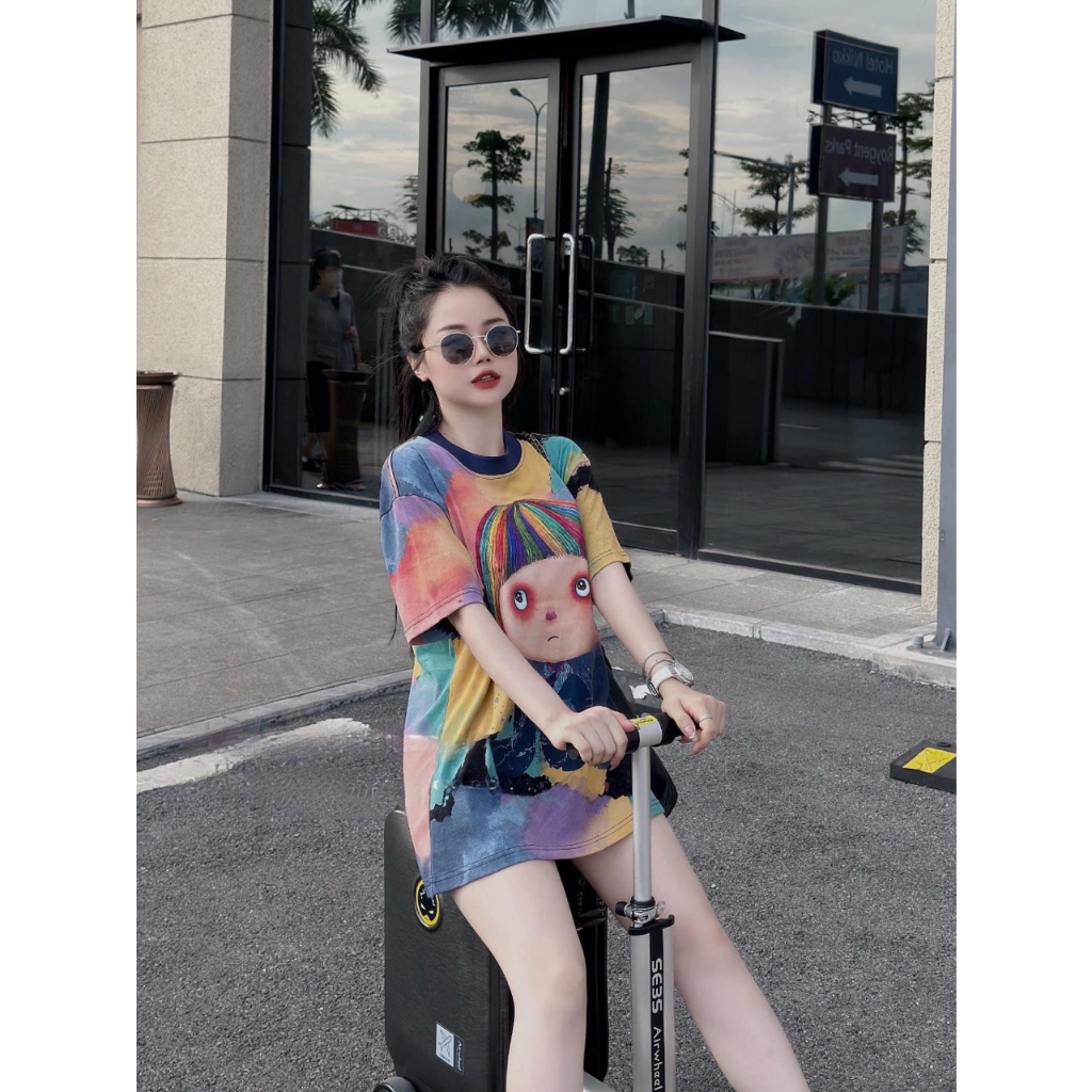 Set Áo thun nam nữ form rộng dấu quần chất thun mềm mịn mát YuRi Boutique - Áo thun Unisex