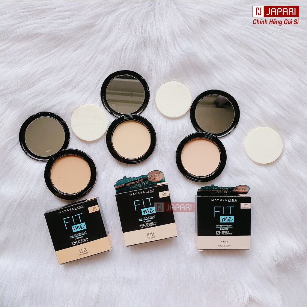 Phấn Nền Kiềm Dầu Chống Nắng Maybelline Fit Me-Phấn Phủ Trang Điểm Che Khuyết Điểm Maybeline Mỹ Phẩm Trang Điểm JAPARI