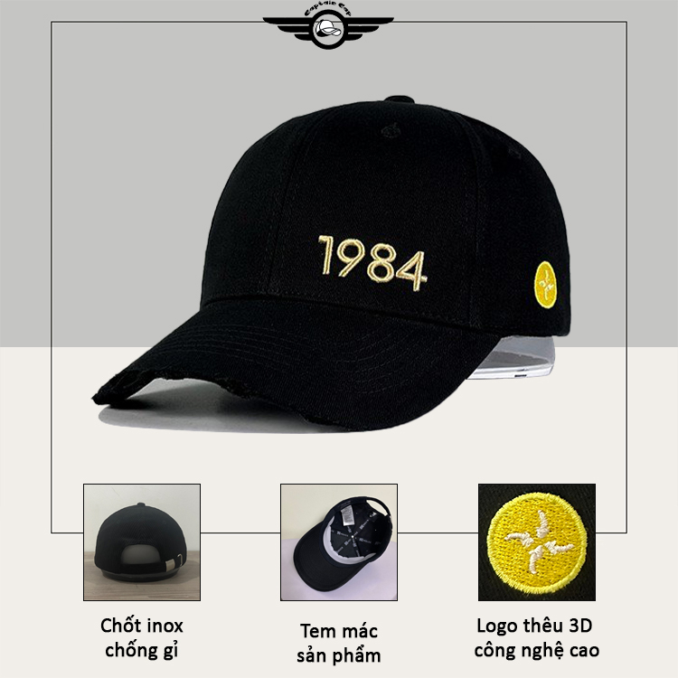 Mũ lưỡi trai Năm sinh logo phong thủy theo từng năm 1980 - 2005 cá tính, năng động, trẻ trung