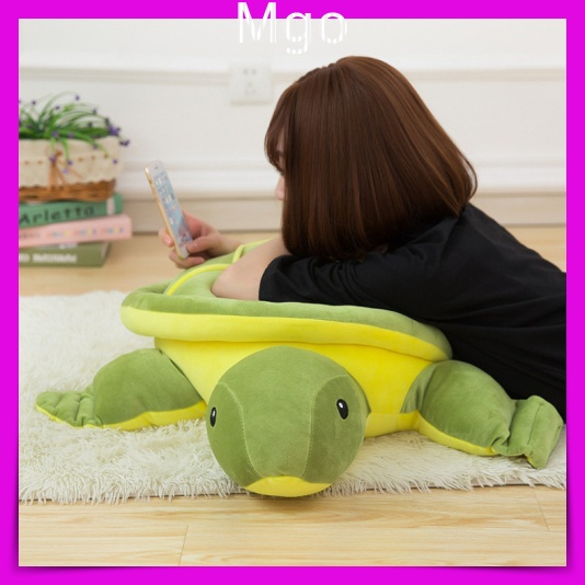 Gấu Bông Con Rùa Xanh Dễ Thương Thú Nhồi Bông Hình Con Rùa Xanh Đáng Yêu Ôm Chơi Ngủ An Toàn 37CM