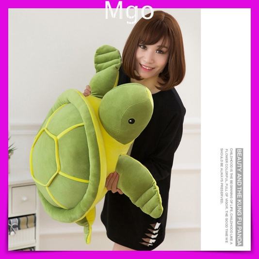 Gấu Bông Con Rùa Xanh Dễ Thương Thú Nhồi Bông Hình Con Rùa Xanh Đáng Yêu Ôm Chơi Ngủ An Toàn 37CM