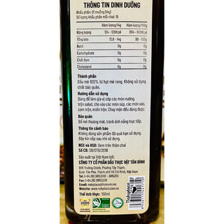 (MẪU MỚI) Dầu mè Nakydaco (con két) chai (150ml)