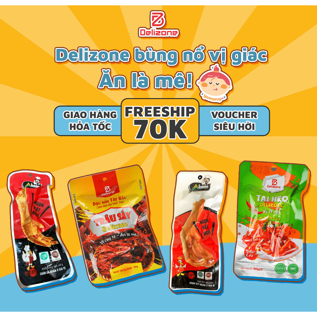 Chân gà Alishan vị cay gói 40g- đồ văn vặt Việt Nam