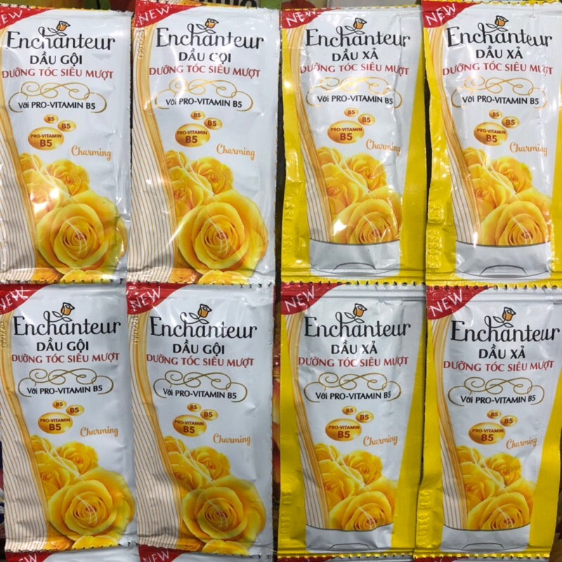 Dầu gội dưỡng tóc siêu mượt Enchanteur dây 12 gói