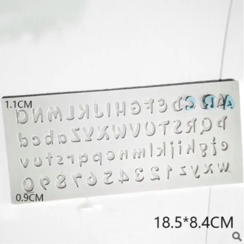 Khuôn chữ nhỏ silicone fondant/đất sét