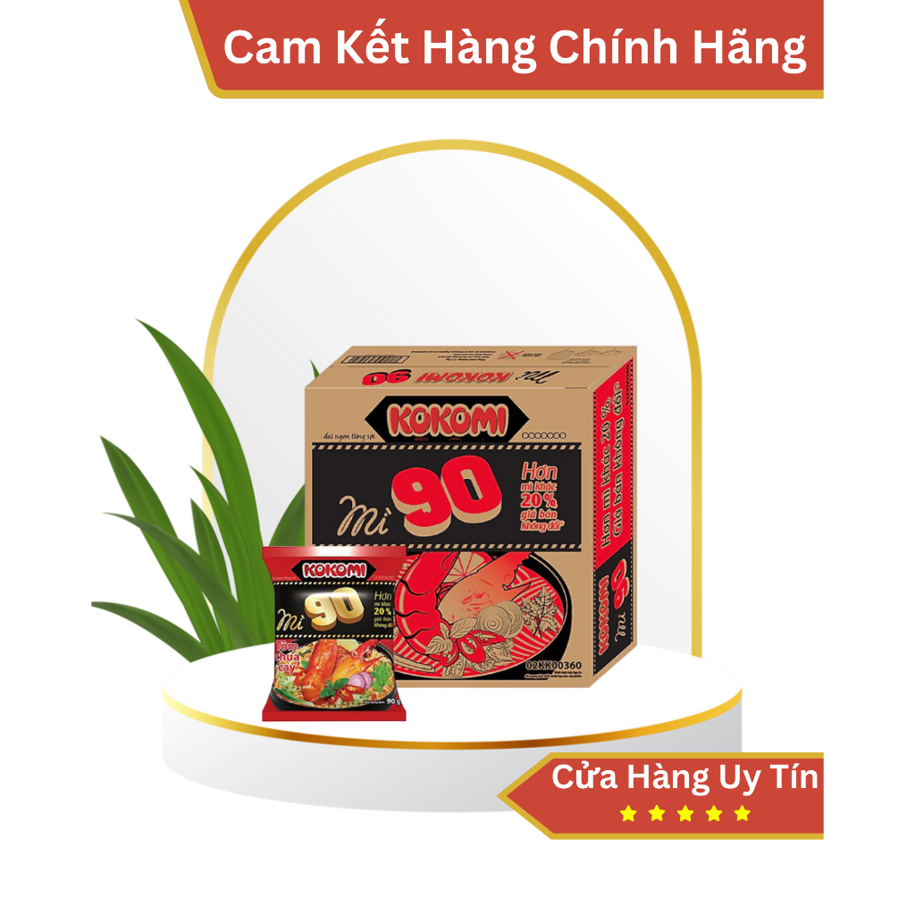Thùng Mì Kokomi 90 tôm chua cay 90g