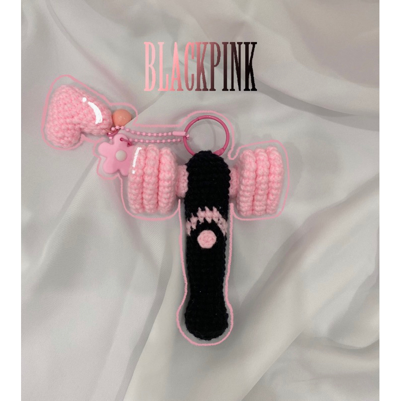 Móc khoá LIGHSTICK BLACKPINK mini bằng len HandMade