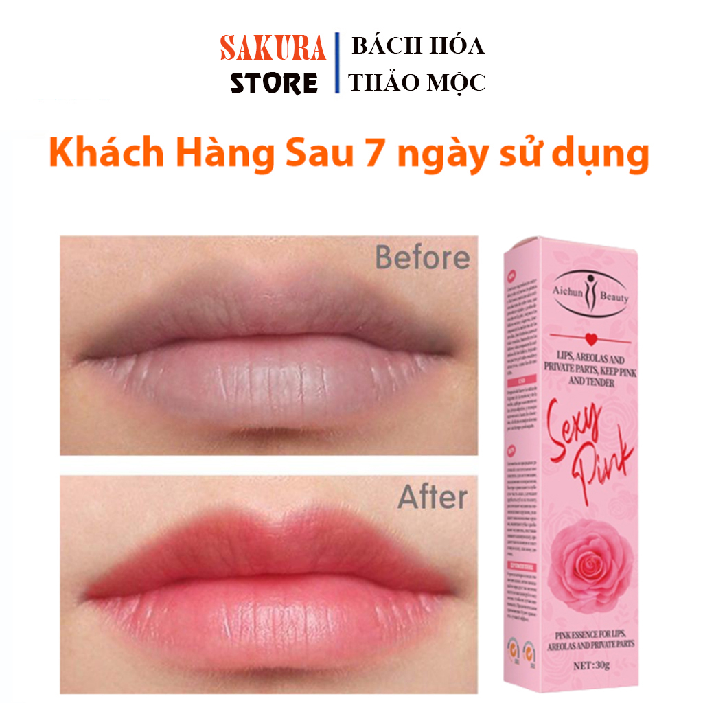 Sexy Pink Mờ thâm  làm hồng vùng kín, làm hồng nhũ hoa, giảm thâm môi làm hồng môi làm hồng bikini.