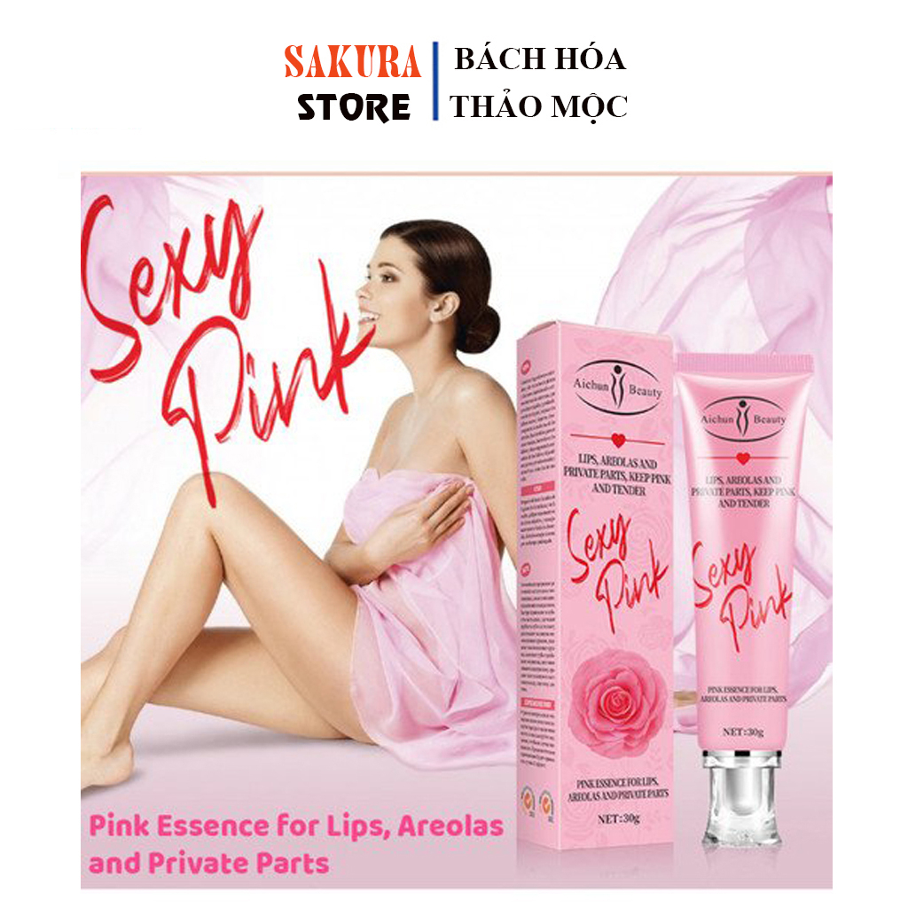 Sexy Pink Mờ thâm  làm hồng vùng kín, làm hồng nhũ hoa, giảm thâm môi làm hồng môi làm hồng bikini.
