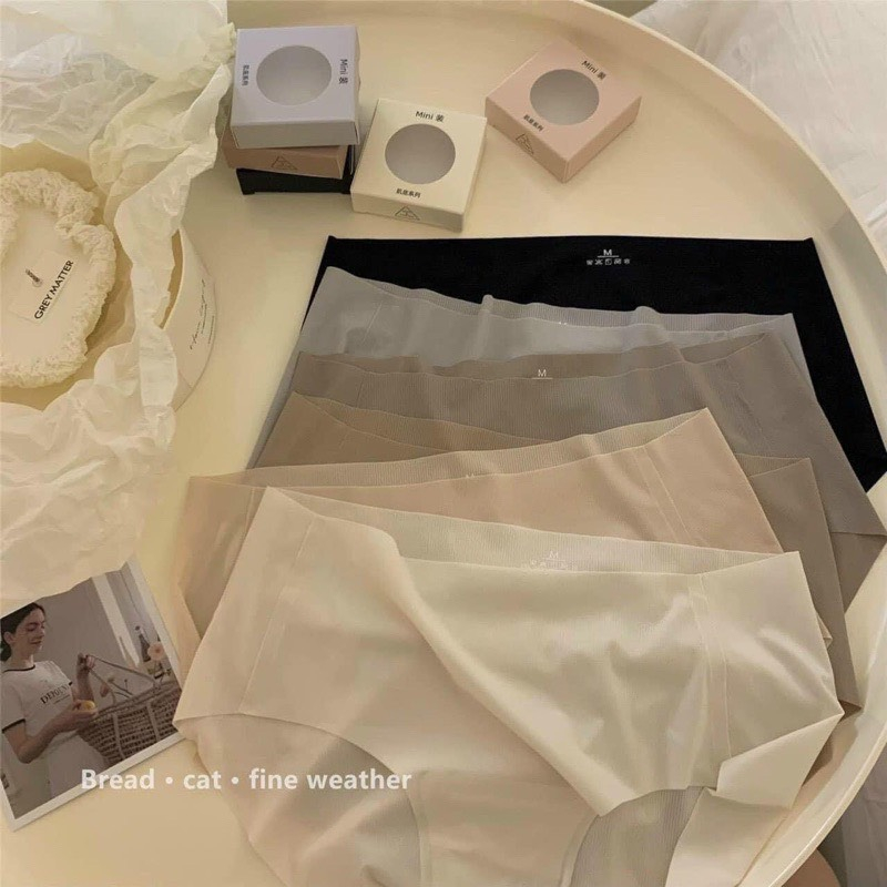 Sét 6 Quần Lót Su Thạch Mềm Mịn cao cấp thiết kế lụa tàng hình hộp mini siêu xinh MÃ MINI6