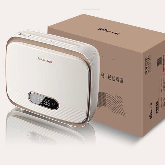 Máy sấy tiết trùng dao thớt đũa khử khuẩn có tia UV BEAR XDQ-B01Q1 màu trắng kem bảo hành 12 tháng