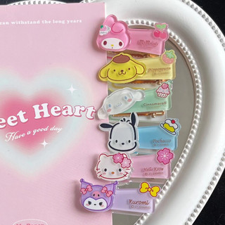 Kẹp tóc Kẹp mái hoạt hình Sanrio Kuromi Melody Cinnamoroll Kitty Pochacco Pompurin dễ thương